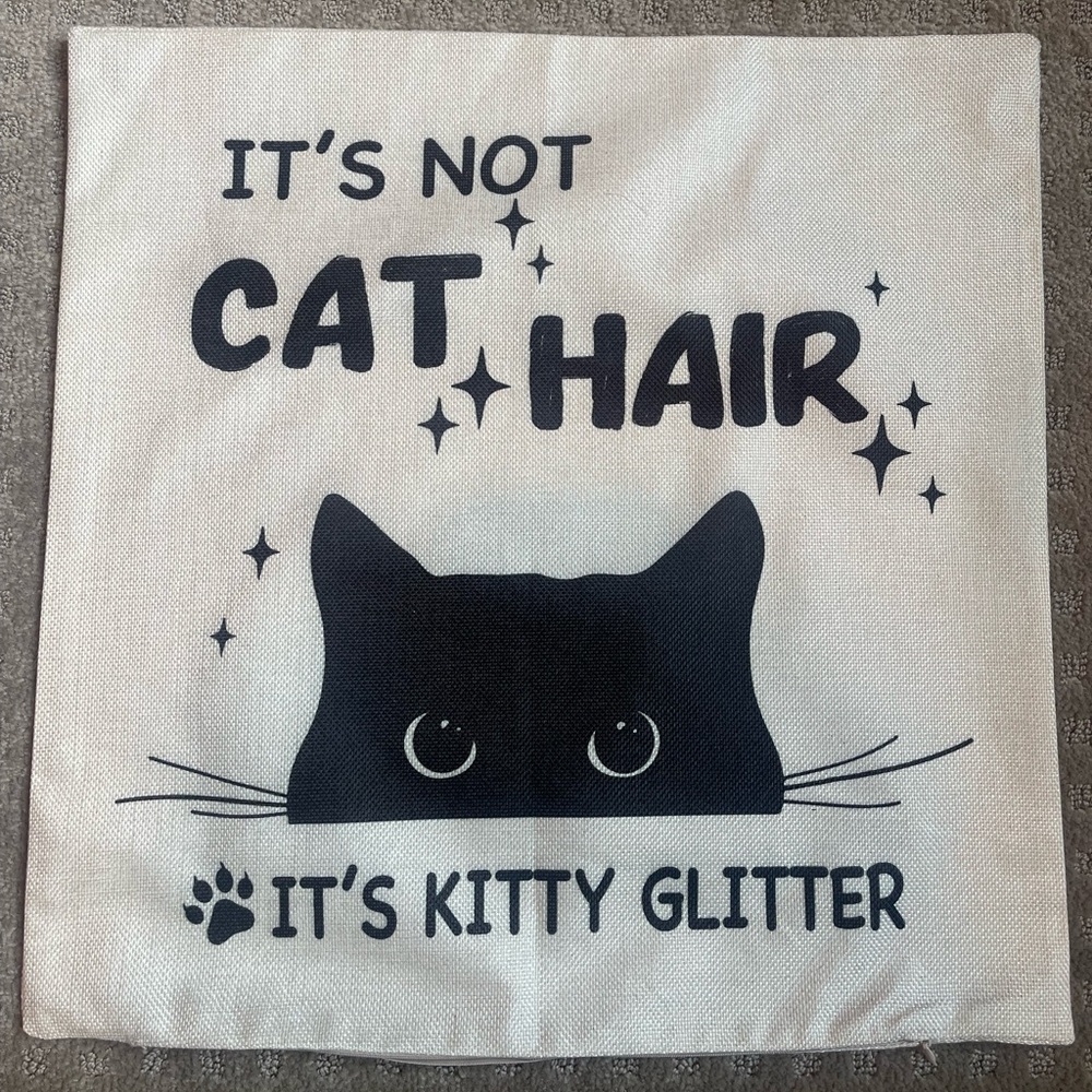 Cat Lover Pillow Cover 18x18 inch